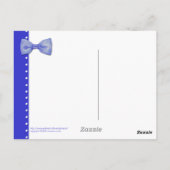 Carte postale bleue bleu Bowt (Dos)