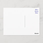 Carte postale bleue bleu Chien Chien Chien Chien C (Dos)