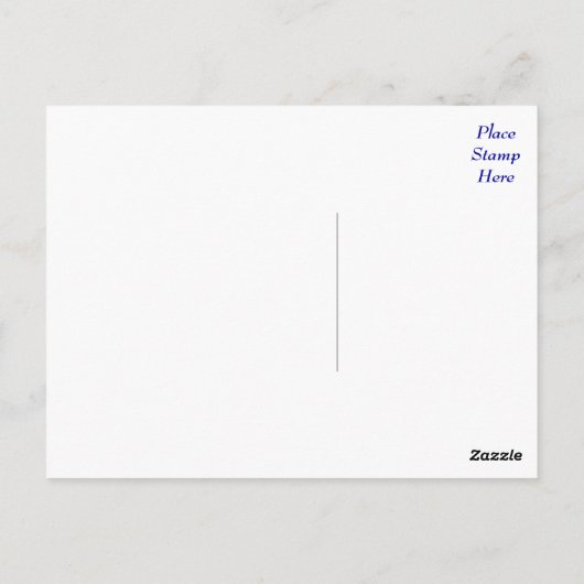 Carte postale bleue bleu Chien Chien Chien Chien C (Dos)