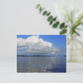 Carte postale bleue Costa Rica (Debout devant)