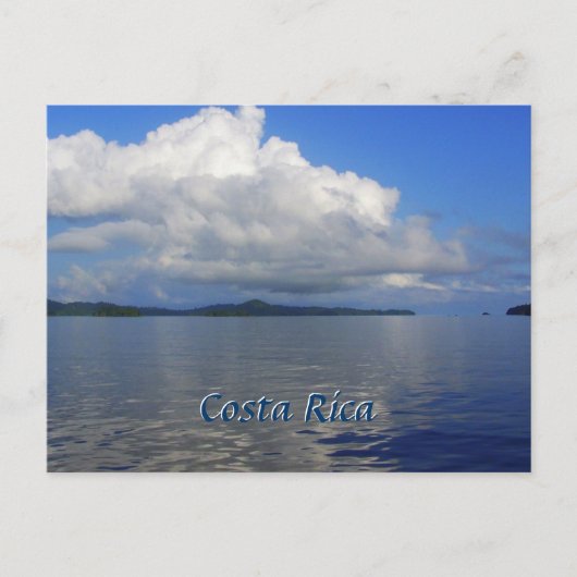 Carte postale bleue Costa Rica (Devant)