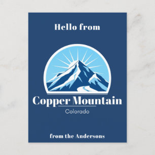 Carte postale bleue du Colorado