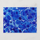 Carte postale bleue en marbre (Devant)