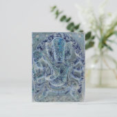 Carte postale bleue Vajrapani (Debout devant)