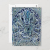 Carte postale bleue Vajrapani (Devant / Derrière)