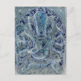 Carte postale bleue Vajrapani