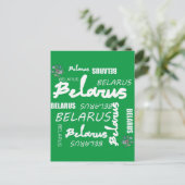 Carte Postale Bleuet National Biélorusse (Debout devant)