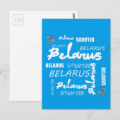 Carte Postale Bleuet National Biélorussie (Devant / Derrière)