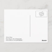 Carte Postale Bleus d'hiver rayures (Dos)