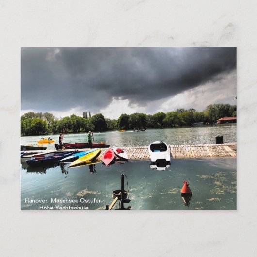 Carte Postale Blick über den Maschsee, Hanovre (Devant)
