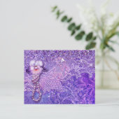 Carte Postale BLING D'ADALIA en violet et rose (Debout devant)