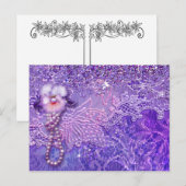 Carte Postale BLING D'ADALIA en violet et rose (Devant / Derrière)