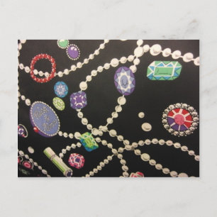 Carte Postale Bling et perles