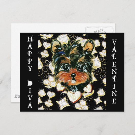 CARTE POSTALE BLING POO (Devant / Derrière)