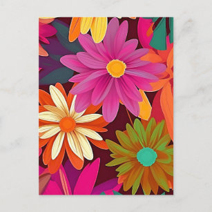 Carte Postale Bliss Botaniques : Un Coussin Floral de design