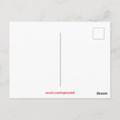 Carte Postale Bliss de l'île tropicale Bleue profonde (Dos)