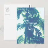 Carte Postale Bliss tropicaux (Devant / Derrière)