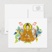 Carte Postale Blissant Bouddha (Devant / Derrière)