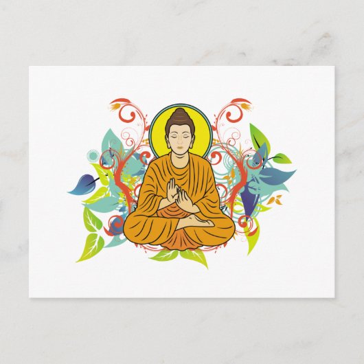 Carte Postale Blissant Bouddha (Devant)