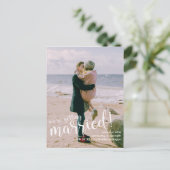 Carte Postale Blissful News Wedding Enregistrer la date (Debout devant)