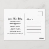 Carte Postale Blissful News Wedding Enregistrer la date (Dos)