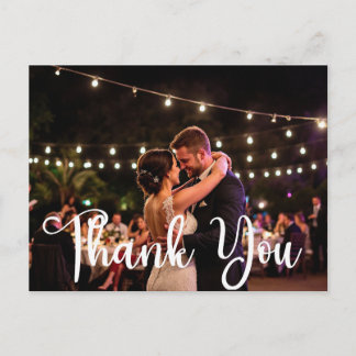 Carte Postale Blissful Wedding Thank You Postcard