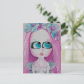 Carte Postale Blithe a Rose flower fairy souhaite en silence (Debout devant)