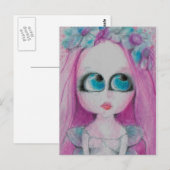 Carte Postale Blithe a Rose flower fairy souhaite en silence (Devant / Derrière)