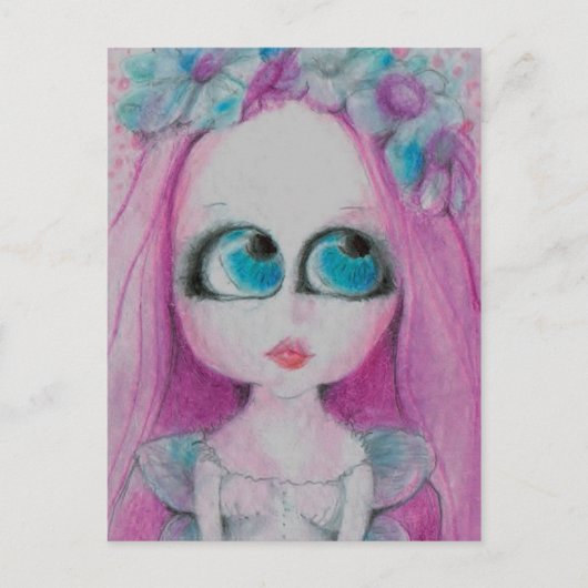 Carte Postale Blithe a Rose flower fairy souhaite en silence (Devant)