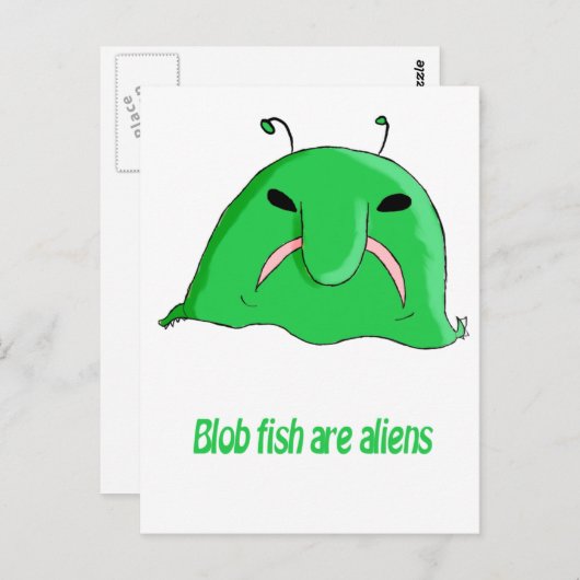 Carte Postale Blob Alien (Devant / Derrière)