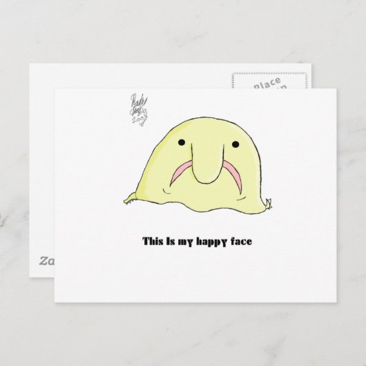 Carte Postale Blobée (Devant / Derrière)