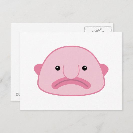Carte postale Blobfish (Devant / Derrière)
