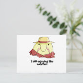 Carte Postale Blobfish en vacances (Debout devant)