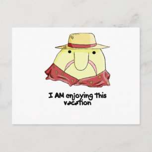 Carte Postale Blobfish en vacances