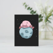 Carte Postale Blobfish Lune Astronaut Cadeaux Enfants Blobfish (Debout devant)