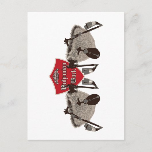 Carte Postale bloc bohème - Bagpipes de Tchèque (Devant)