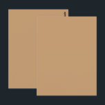 Carte Postale Bloc de couleur de cache | Conception Mariage douc<br><div class="desc">Design de bloc couleur pêche doux et muet—parfait pour les invitations de mariage élégants, douches nuptiales et événements modernes chauds. Célébrez l'amour avec une simplicité intemporelle en utilisant ce design Chaleureux Tan Tan Color Block, parfait pour les événements mariage et romantiques. Dotée d'un ton doux et bronzé, cette toile de...</div>