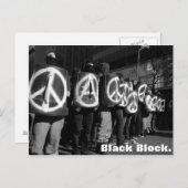 carte postale bloc noir (Devant / Derrière)