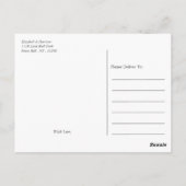 Carte Postale Bloc Pastel moderne - Gris de foie - Merci (Dos)