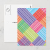 Carte Postale Blocage des bandes abstraites (Devant / Derrière)