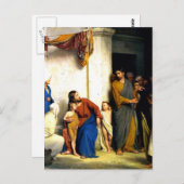 Carte Postale Bloch - Que les petits enfants viennent vers moi (Devant / Derrière)