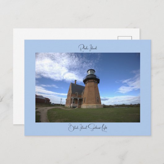 Carte Postale Block Island Southeast Light Postcard (Devant / Derrière)