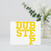 Carte Postale Blockletter Dubstep (or) (Debout devant)
