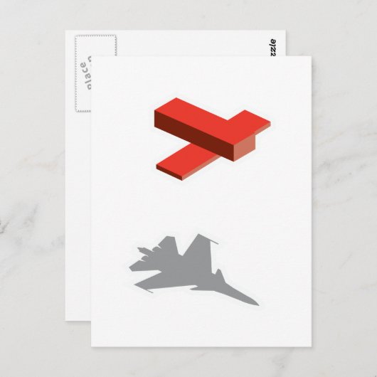 Carte Postale Blocs avion (Devant / Derrière)