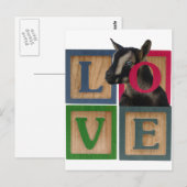 CARTE POSTALE BLOCS CHÈVRE D'AMOUR (Devant / Derrière)