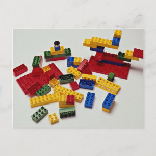 Carte Postale Blocs colorés pour enfants