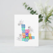 Carte Postale Blocs d'ange Westie (Debout devant)