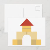 Carte Postale blocs de construction (Devant / Derrière)