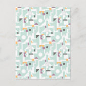 Carte Postale Blocs de construction - bleu (Devant)