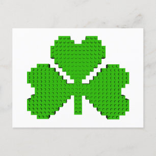 Carte Postale Blocs de construction shamrock Dessin